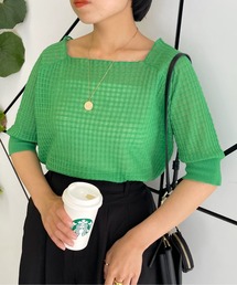 COLONY 2139 | シアージャガードニットプルオーバー(その他トップス)