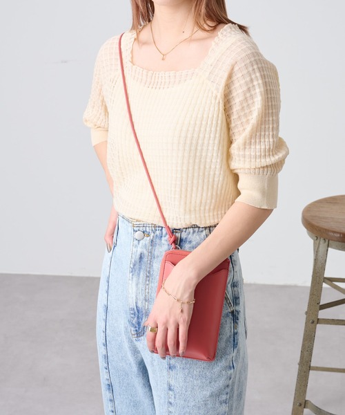 COLONY 2139（コロニートゥーワンスリーナイン）の「カラバリ豊富！シアージャガードニットプルオーバー（その他トップス・レディース・ブラック/オレンジ/グリーン/アイボリー/オフホワイト/ピンク・FREE）」の10枚目の写真