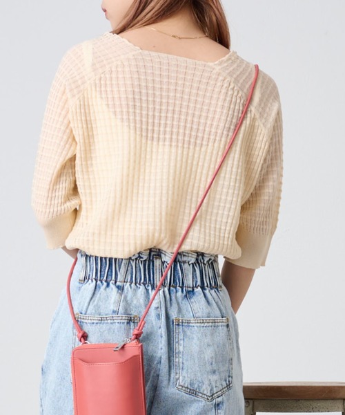 COLONY 2139（コロニートゥーワンスリーナイン）の「カラバリ豊富！シアージャガードニットプルオーバー（その他トップス・レディース・ブラック/オレンジ/グリーン/アイボリー/オフホワイト/ピンク・FREE）」の13枚目の写真