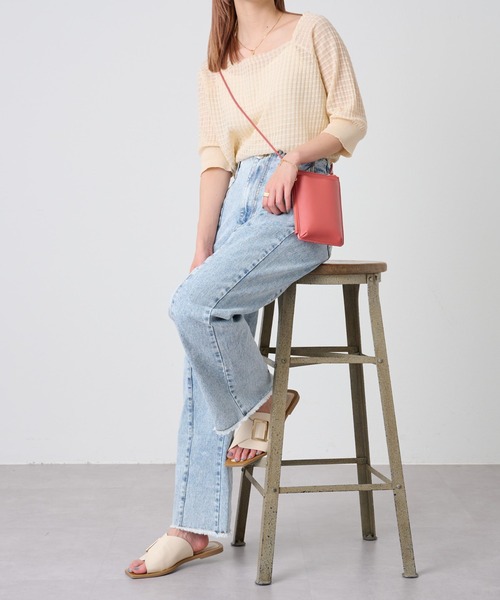 COLONY 2139（コロニートゥーワンスリーナイン）の「カラバリ豊富！シアージャガードニットプルオーバー（その他トップス・レディース・ブラック/オレンジ/グリーン/アイボリー/オフホワイト/ピンク・FREE）」の14枚目の写真