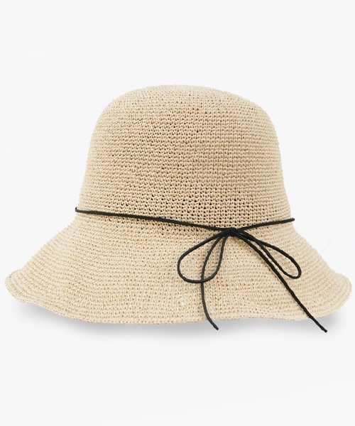 polcadot（ポルカドット）の「ペーパーデイリーハット（ハット・レディース・ブラック/ベージュ/グレー/キャメル・FREE）」の4枚目の写真