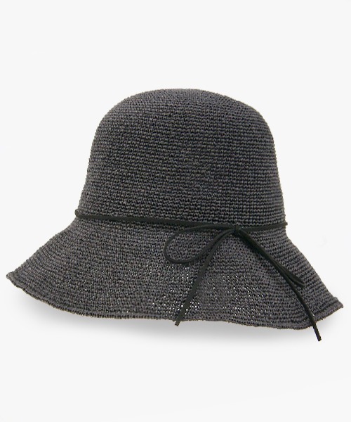 polcadot（ポルカドット）の「ペーパーデイリーハット（ハット・レディース・ブラック/ベージュ/グレー/キャメル・FREE）」の2枚目の写真