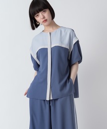 La SRIC | La SRIC / クロススウィッチングカラーBL【セットアップ可】(シャツ/ブラウス)