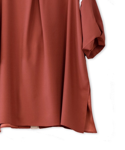 La SRIC（ラスリック）の「La SRIC / クロススウィッチングカラーBL【セットアップ可】（シャツ/ブラウス・レディース・ブラック/ブラウン/ブルー・38）」の7枚目の写真