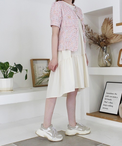 MODE ROBE（モードローブ）の「ツイードジャケット（その他トップス・レディース・ホワイト/ピンク・FREE）」の14枚目の写真