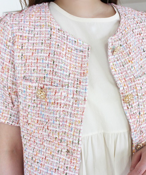 MODE ROBE（モードローブ）の「ツイードジャケット（その他トップス・レディース・ホワイト/ピンク・FREE）」の16枚目の写真
