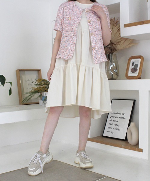 MODE ROBE（モードローブ）の「ツイードジャケット（その他トップス・レディース・ホワイト/ピンク・FREE）」の17枚目の写真