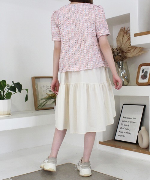 MODE ROBE（モードローブ）の「ツイードジャケット（その他トップス・レディース・ホワイト/ピンク・FREE）」の18枚目の写真