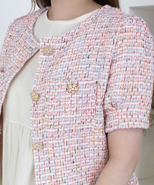 MODE ROBE（モードローブ）の「ツイードジャケット（その他トップス・レディース・ホワイト/ピンク・FREE）」の19枚目の写真
