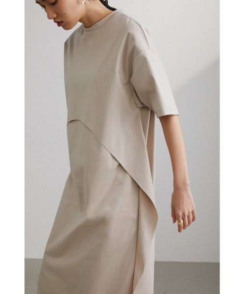 STYLEMIXER（スタイルミキサー）の「スムースレイヤードワンピース（ワンピース・レディース・チャコールグレー/グリーン/ライトベージュ・MEDIUM/SMALL）」の18枚目の写真