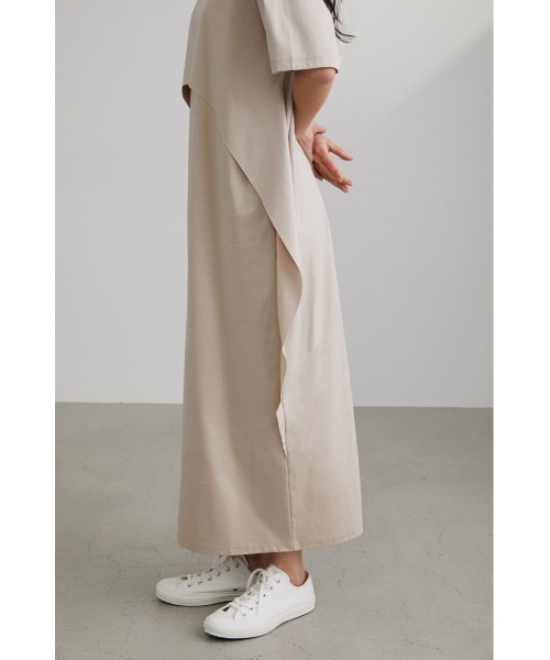 STYLEMIXER（スタイルミキサー）の「スムースレイヤードワンピース（ワンピース・レディース・チャコールグレー/グリーン/ライトベージュ・MEDIUM/SMALL）」の19枚目の写真