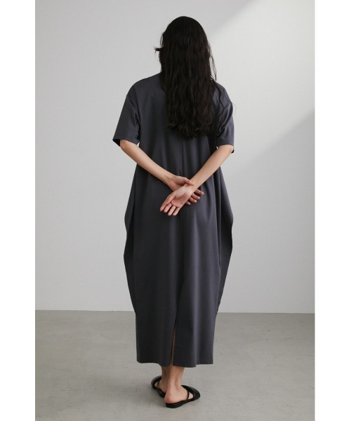 STYLEMIXER（スタイルミキサー）の「スムースレイヤードワンピース（ワンピース・レディース・チャコールグレー/グリーン/ライトベージュ・MEDIUM/SMALL）」の9枚目の写真