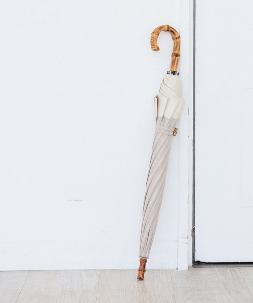 utatane(ウタタネ)の「日傘 完全遮光100% 晴雨兼用 シャンブレー調グログラン(長傘・レディース・アッシュブラウン/ベージュ/ブルー/モカ/スモークピンク/スミクロ・FREE)」の5枚目の写真