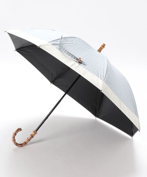 utatane(ウタタネ)の「日傘 完全遮光100% 晴雨兼用 シャンブレー調グログラン(長傘・レディース・アッシュブラウン/ベージュ/ブルー/モカ/スモークピンク/スミクロ・FREE)」の13枚目の写真
