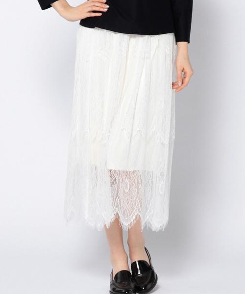 Another Edition（アナザーエディション）の「レースロングスカート/AEFC LACE LONG SK◆（スカート・レディース・ホワイト/ベージュ/ネイビー/ライトブルー・フリー）」の19枚目の写真