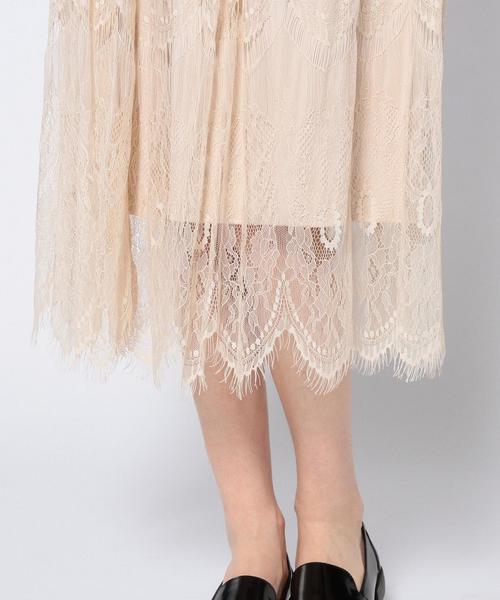 Another Edition（アナザーエディション）の「レースロングスカート/AEFC LACE LONG SK◆（スカート・レディース・ホワイト/ベージュ/ネイビー/ライトブルー・フリー）」の10枚目の写真