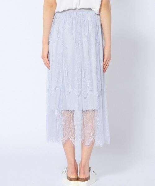 Another Edition（アナザーエディション）の「レースロングスカート/AEFC LACE LONG SK◆（スカート・レディース・ホワイト/ベージュ/ネイビー/ライトブルー・フリー）」の18枚目の写真