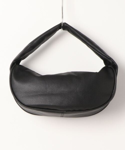 coca(coca)(コカ)の「スムースタッチ楕円バック(ハンドバッグ・レディース・ブラック/グリーン・ONE SIZE)」の4枚目の写真