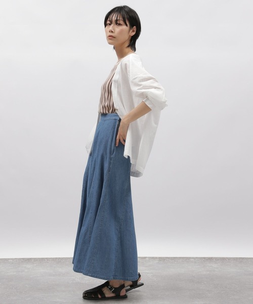 LAKOLE(ラコレ)の「12Gストライプニットタンクトップ / 288358(タンクトップ・レディース・ブラウン/グリーン/ボルドー・SMALL/MEDIUM)」の9枚目の写真