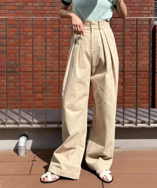 AMAIL（アマイル）の「Bulky kai pants（その他パンツ・レディース・ベージュ/オレンジ・FREE）」の2枚目の写真