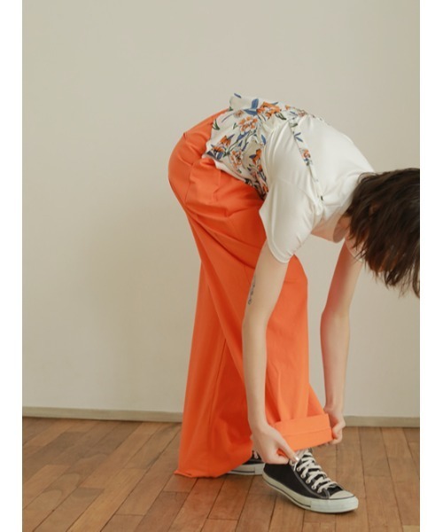 AMAIL（アマイル）の「Bulky kai pants（その他パンツ・レディース・ベージュ/オレンジ・FREE）」の5枚目の写真