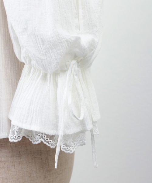 one after another NICE CLAUP（ワンアフターアナザーナイスクラップ）の「前後2WAY 羽織でも着れるコットンブラウス（シャツ/ブラウス・レディース・ブラック/オフホワイト/ピンク/アイボリー・FREE）」の19枚目の写真