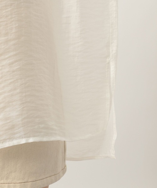 Heather(ヘザー)の「ショルダースリットシアーシャツ 299646(シャツ/ブラウス・レディース・オフホワイト/グリーン/ブルー/ピンク/オレンジ・FREE)」の10枚目の写真