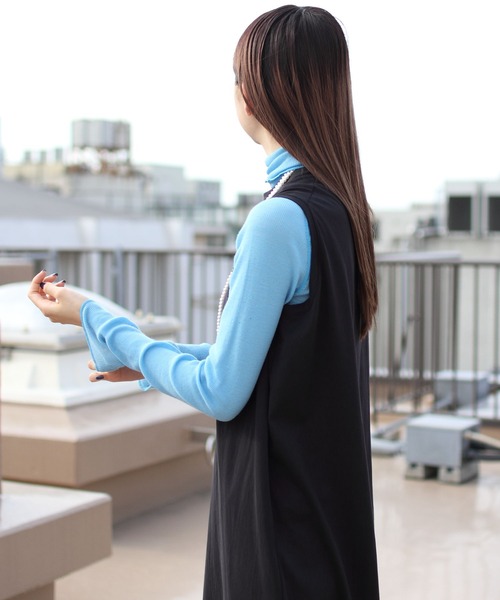 THE SHINZONE(ザ シンゾーン)の「THE SHINZONE/シンゾーン ウールリブタートル WOOL RIB TURTLE(Tシャツ/カットソー・レディース・ホワイト/ブラウン/ブルー・FREE)」の11枚目の写真