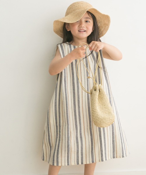 URBAN RESEARCH DOORS(アーバンリサーチドアーズ)の「2wayペーパー巾着バッグ(KIDS)(かごバッグ・キッズ・ベージュ/ブラウン・ONE)」の9枚目の写真