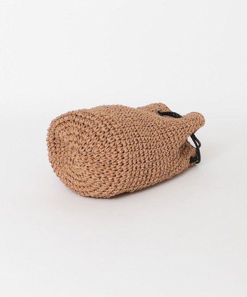 URBAN RESEARCH DOORS(アーバンリサーチドアーズ)の「2wayペーパー巾着バッグ(KIDS)(かごバッグ・キッズ・ベージュ/ブラウン・ONE)」の10枚目の写真