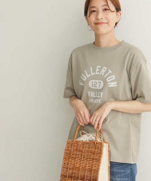 URBAN RESEARCH DOORS（アーバンリサーチドアーズ）の「FULLERTON プリントTシャツ（Tシャツ/カットソー・レディース・ネイビー/オフホワイト/ライトカーキ・MEDIUM）」の9枚目の写真