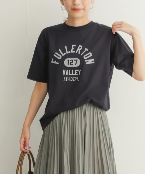 URBAN RESEARCH DOORS（アーバンリサーチドアーズ）の「FULLERTON プリントTシャツ（Tシャツ/カットソー・レディース・ネイビー/オフホワイト/ライトカーキ・MEDIUM）」の14枚目の写真
