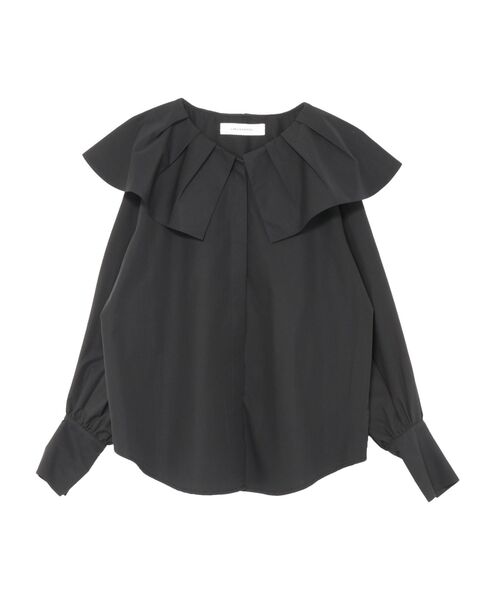 LAGUNAMOON(ラグナムーン)の「タックカラーシャツ(シャツ/ブラウス・レディース・ホワイト/ブラック/ブルー・FREE)」の3枚目の写真