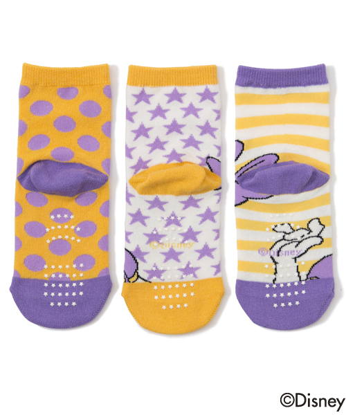 X-girl Stages（エックスガールステージス）の「【Disney（ディズニー）】3-PIECE SOCKS Disney（ソックス/靴下・キッズ・パープル/ピンク/ブラック・LARGE/SMALL/MEDIUM）」の5枚目の写真