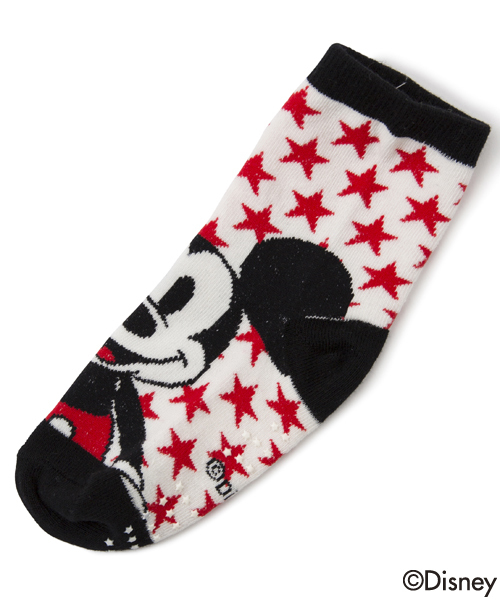 X-girl Stages（エックスガールステージス）の「【Disney（ディズニー）】3-PIECE SOCKS Disney（ソックス/靴下・キッズ・パープル/ピンク/ブラック・LARGE/SMALL/MEDIUM）」の7枚目の写真