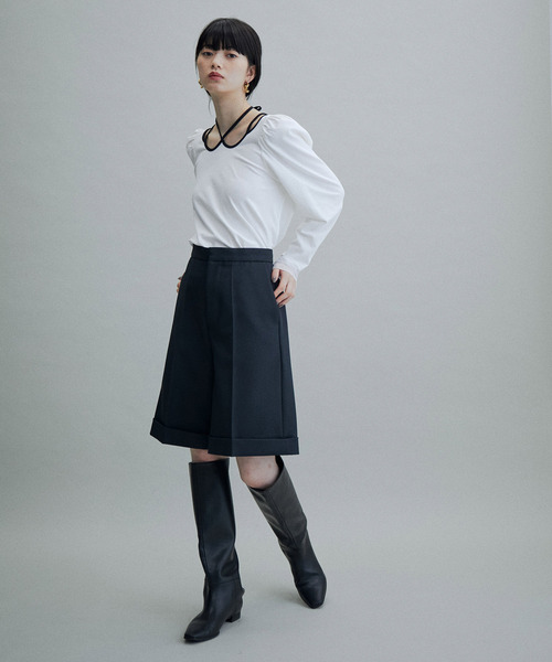 ADAM ET ROPE'（アダムエロペ）の「【WEB限定(一部店舗展開あり)】ストラッププルオーバー（Tシャツ/カットソー・レディース・ホワイト/ブラック/ホワイト系その他/ブラック系その他・FREE）」の9枚目の写真