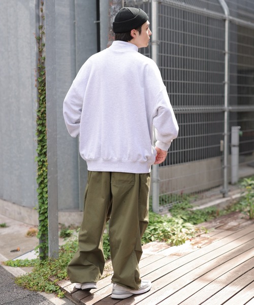 WEGO(ウィゴー)の「WEGO/ヘビーウエイト ハーフZIPワンポイントプルオーバー(スウェット・メンズ・ブラック/サックスブルー/ベージュ/グレー系その他・MEDIUM/LARGE)」の18枚目の写真