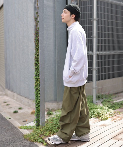 WEGO(ウィゴー)の「WEGO/ヘビーウエイト ハーフZIPワンポイントプルオーバー(スウェット・メンズ・ブラック/サックスブルー/ベージュ/グレー系その他・MEDIUM/LARGE)」の17枚目の写真