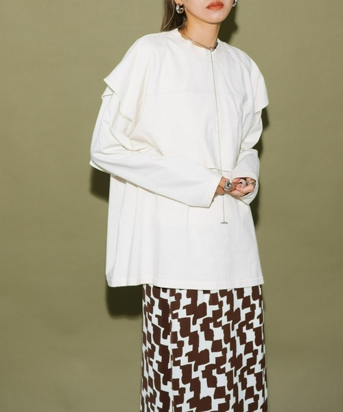 AIC.（エーアイシー）の「レイヤードロンティー/アンサンブル/セット（アンサンブル・レディース・ブラック/イエロー/ホワイト系・FREE）」の2枚目の写真