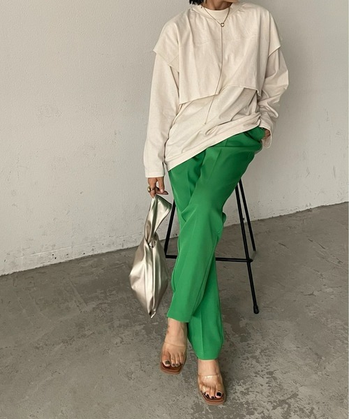 AIC.（エーアイシー）の「レイヤードロンティー/アンサンブル/セット（アンサンブル・レディース・ブラック/イエロー/ホワイト系・FREE）」の12枚目の写真