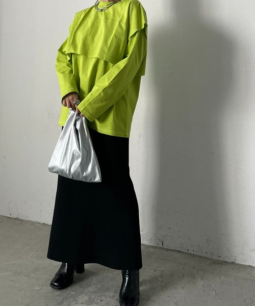 AIC.（エーアイシー）の「レイヤードロンティー/アンサンブル/セット（アンサンブル・レディース・ブラック/イエロー/ホワイト系・FREE）」の9枚目の写真