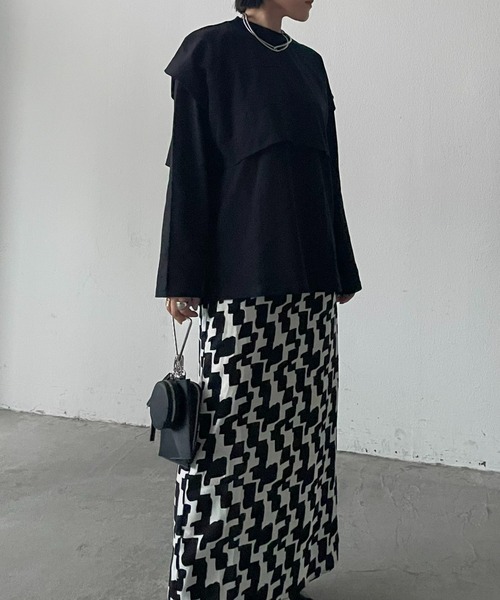 AIC.（エーアイシー）の「レイヤードロンティー/アンサンブル/セット（アンサンブル・レディース・ブラック/イエロー/ホワイト系・FREE）」の7枚目の写真