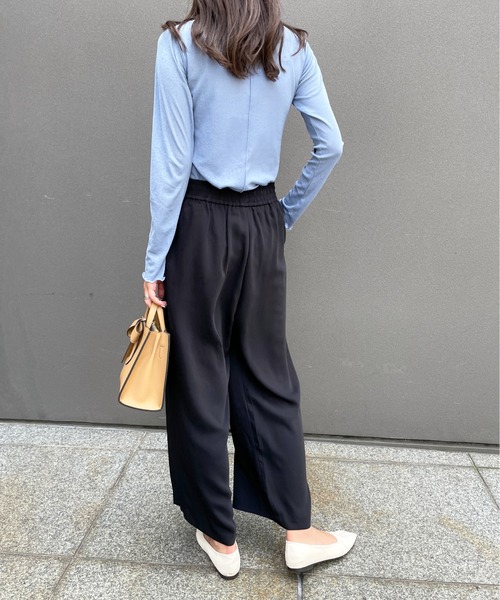 StyleSea（スタイルシー）の「ツータックワイドパンツ（その他パンツ・レディース・ブラック/ブルー/コーラル・FREE）」の7枚目の写真