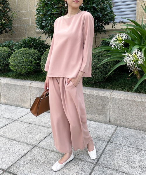 StyleSea（スタイルシー）の「ツータックワイドパンツ（その他パンツ・レディース・ブラック/ブルー/コーラル・FREE）」の17枚目の写真