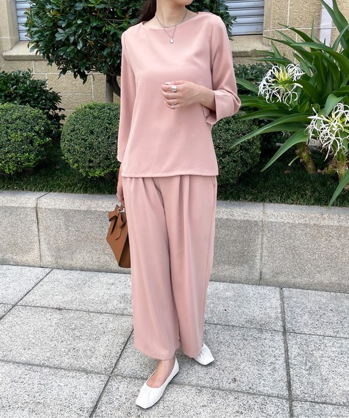 StyleSea（スタイルシー）の「ツータックワイドパンツ（その他パンツ・レディース・ブラック/ブルー/コーラル・FREE）」の19枚目の写真