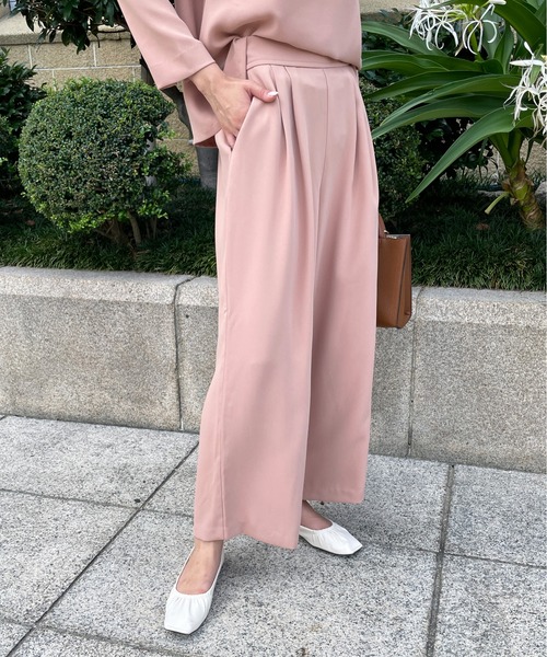 StyleSea（スタイルシー）の「ツータックワイドパンツ（その他パンツ・レディース・ブラック/ブルー/コーラル・FREE）」の22枚目の写真