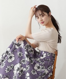 PROPORTION BODY DRESSING | ビックフラワープリントスカート / 1212220810(スカート)
