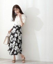 PROPORTION BODY DRESSING | ビックフラワープリントスカート / 1212220810(スカート)