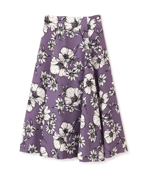 PROPORTION BODY DRESSING(プロポーションボディドレッシング)の「ビックフラワープリントスカート / 1212220810(スカート・レディース・ブラック/ベージュ/パープル・SMALL/MEDIUM)」の17枚目の写真