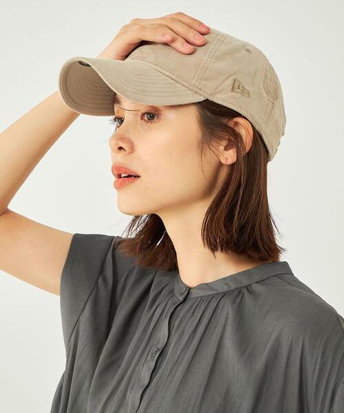 NEW ERA(ニューエラ)の「【別注】< NEW ERA >マイクロ コーデュロイ キャップ(キャップ・レディース・ライトグレー/ブラック/オフホワイト/モカ・FREE)」の7枚目の写真